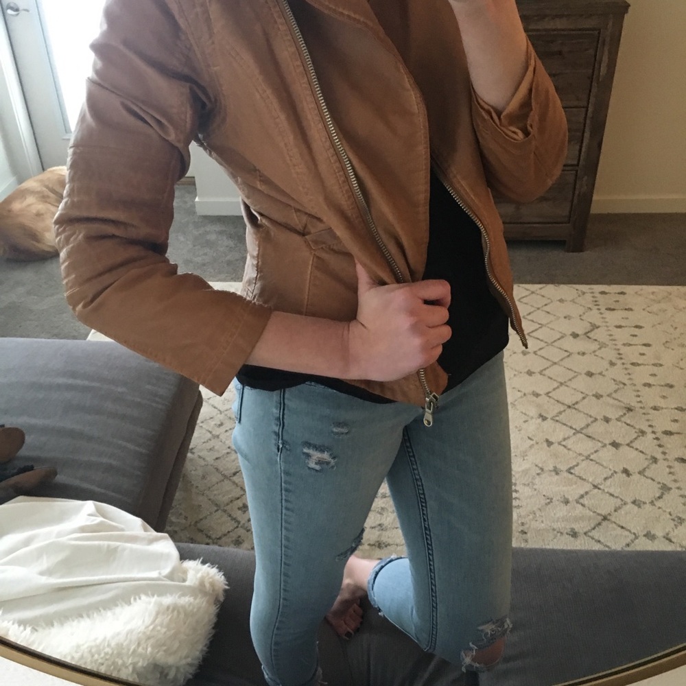 NBW faux leather motto jacket 🛵🧥 - Picture 3 of 4